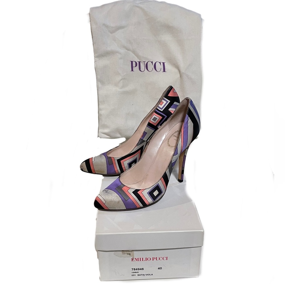 Emilio Pucci Psychedelic Pattern Pumps - image 4